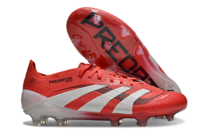 Adidas Predator Elite 2025 Pure Victory FG Firm Ground Soccer Cleats - Lucid Red/White/Black