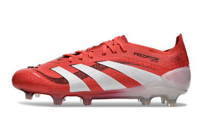 Adidas Predator Elite 2025 Pure Victory FG Firm Ground Soccer Cleats - Lucid Red/White/Black