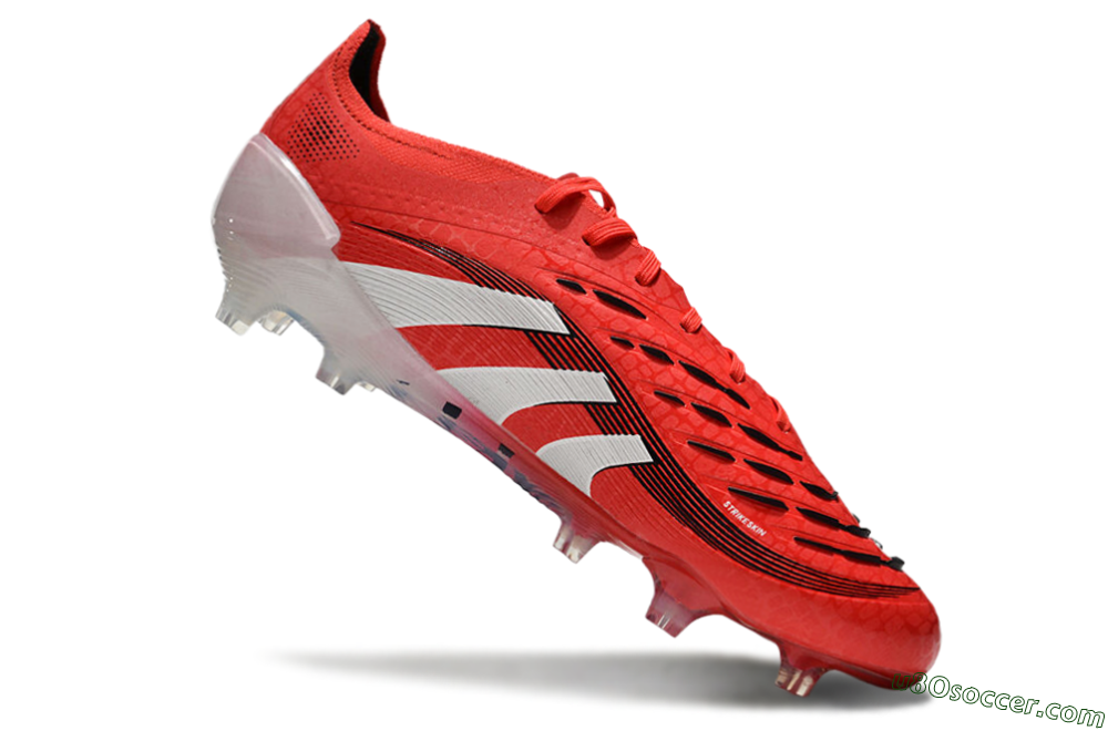 Adidas Predator Elite 2025 Pure Victory FG Firm Ground Soccer Cleats - Lucid Red/White/Black 4