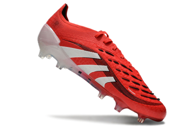 Adidas Predator Elite 2025 Pure Victory FG Firm Ground Soccer Cleats - Lucid Red/White/Black