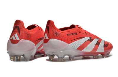 Adidas Predator Elite 2025 Pure Victory FG Firm Ground Soccer Cleats - Lucid Red/White/Black