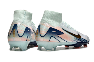 Nike Air Zoom Mercurial Superfly 10 Elite FG Firm Ground Soccer Cleats - White/Pink/Blue
