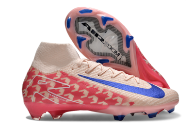 Nike Air Zoom Mercurial Superfly 10 Elite FG Firm Ground Soccer Cleats - Pink/Blue/Red
