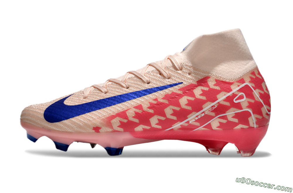 Nike Air Zoom Mercurial Superfly 10 Elite FG Firm Ground Soccer Cleats - Pink/Blue/Red 2