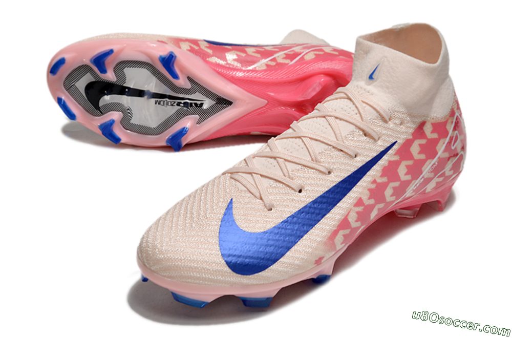 Nike Air Zoom Mercurial Superfly 10 Elite FG Firm Ground Soccer Cleats - Pink/Blue/Red 3