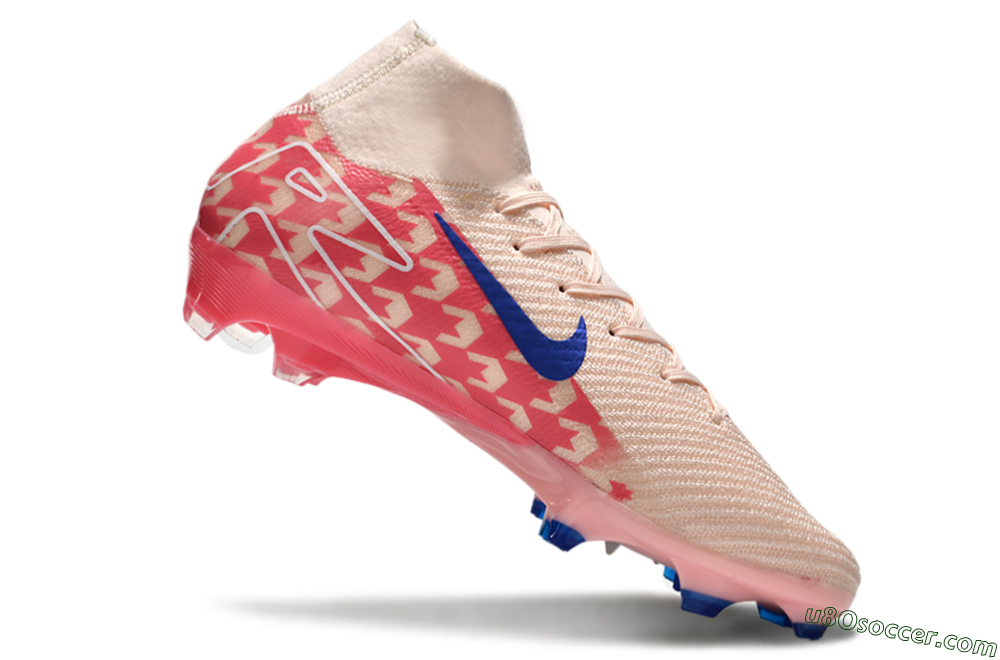 Nike Air Zoom Mercurial Superfly 10 Elite FG Firm Ground Soccer Cleats - Pink/Blue/Red 4