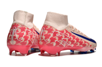 Nike Air Zoom Mercurial Superfly 10 Elite FG Firm Ground Soccer Cleats - Pink/Blue/Red