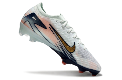 Nike Air Zoom Mercurial Vapor 16 Elite FG Firm Ground Soccer Cleats - White/Gold/Blue