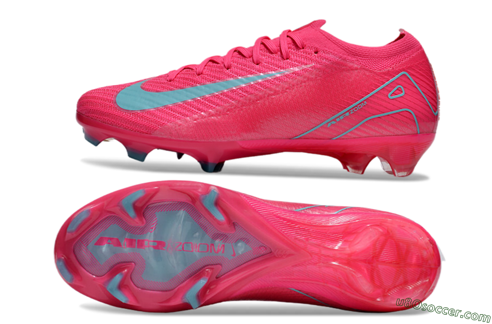 Nike Air Zoom Mercurial Vapor 16 Elite FG Firm Ground Soccer Cleats - Red/Jade/White 0