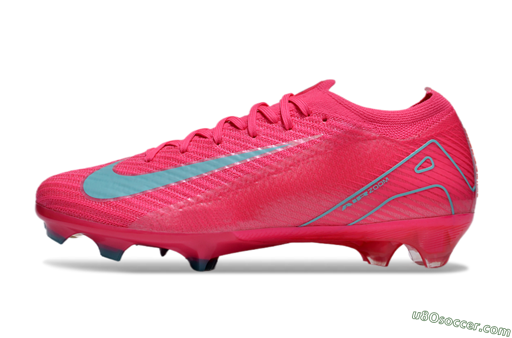 Nike Air Zoom Mercurial Vapor 16 Elite FG Firm Ground Soccer Cleats - Red/Jade/White 2
