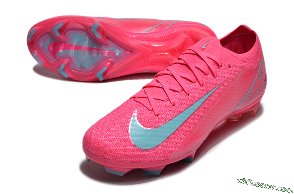 Nike Air Zoom Mercurial Vapor 16 Elite FG Firm Ground Soccer Cleats - Red/Jade/White 3