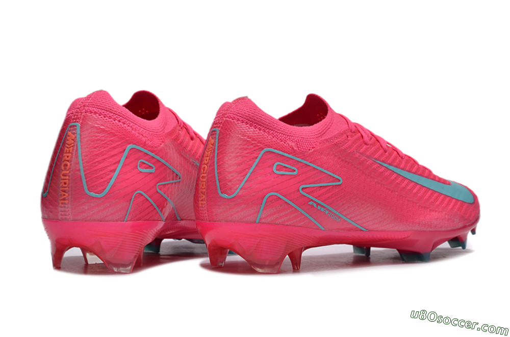 Nike Air Zoom Mercurial Vapor 16 Elite FG Firm Ground Soccer Cleats - Red/Jade/White 6