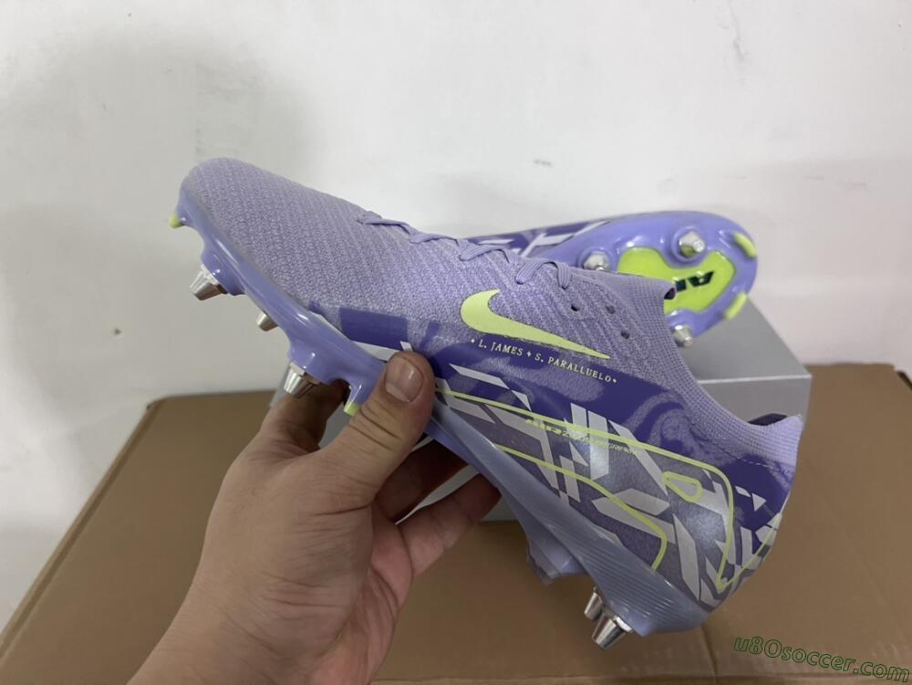 Nike Air Zoom Mercurial Vapor 16 Elite SG Soft Ground Soccer Cleats - Purple/Yellow/White