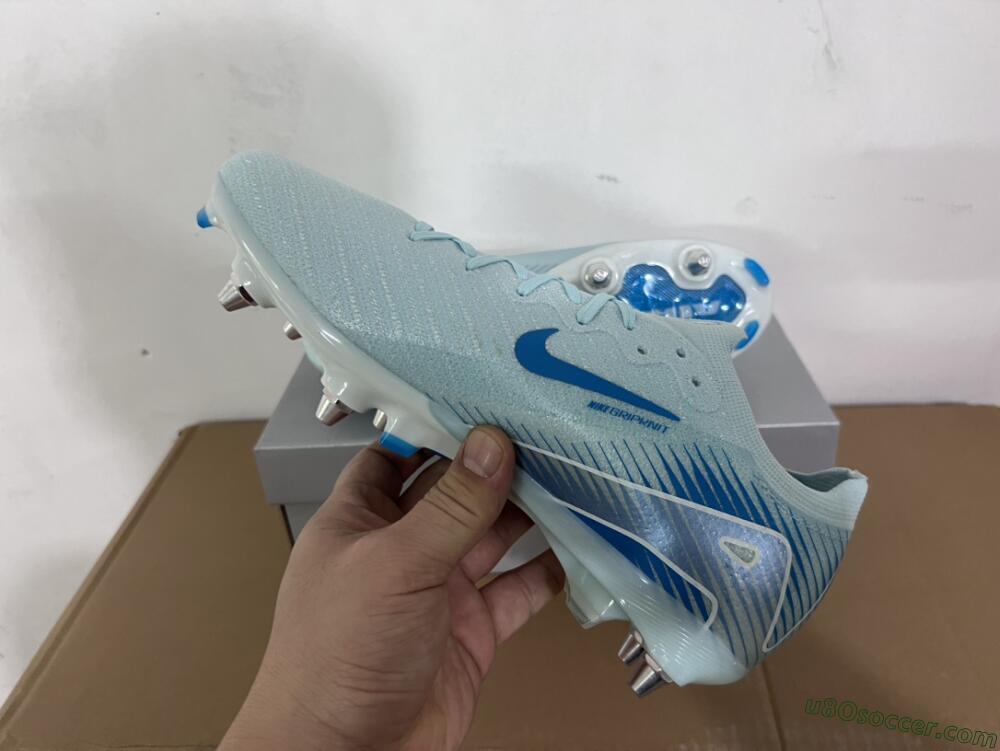 Nike Air Zoom Mercurial Vapor 16 Elite SG Soft Ground Soccer Cleats - Jade/Blue/White