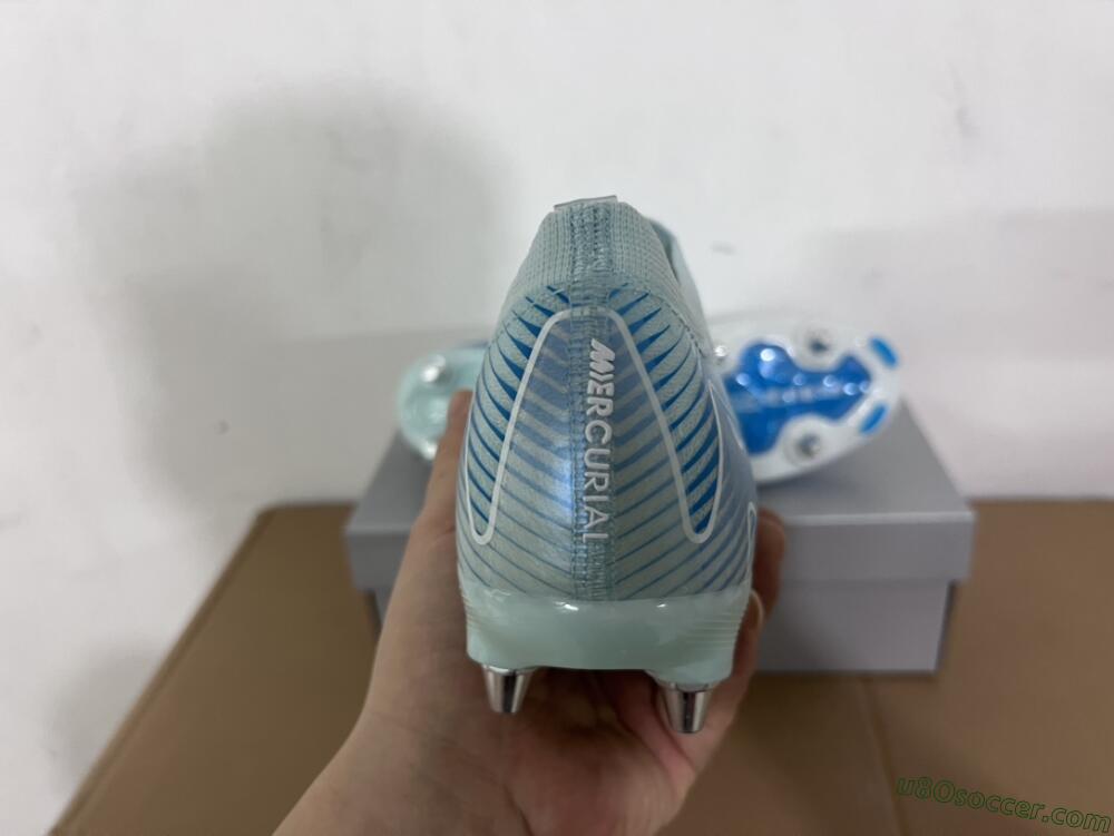 Nike Air Zoom Mercurial Vapor 16 Elite SG Soft Ground Soccer Cleats - Jade/Blue/White