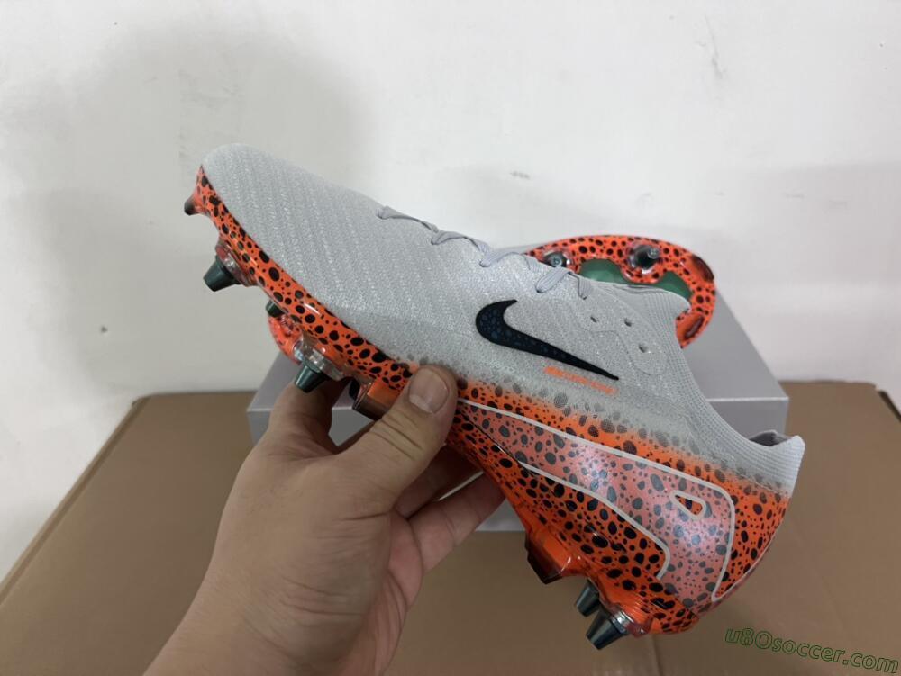 Nike Air Zoom Mercurial Vapor 16 Elite SG Soft Ground Soccer Cleats - Grey/Black/Leopard