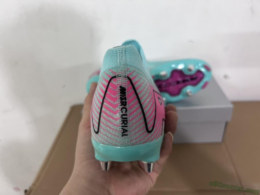 Nike Air Zoom Mercurial Vapor 16 Elite SG Soft Ground Soccer Cleats - Jade/Black/Pink