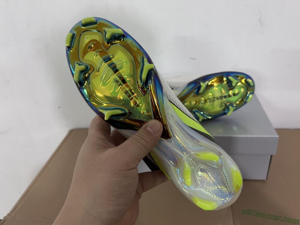 Nike Air Zoom Mercurial Superfly 10 Elite FG Firm Ground Soccer Cleats - White/Black/Yellow/Gold