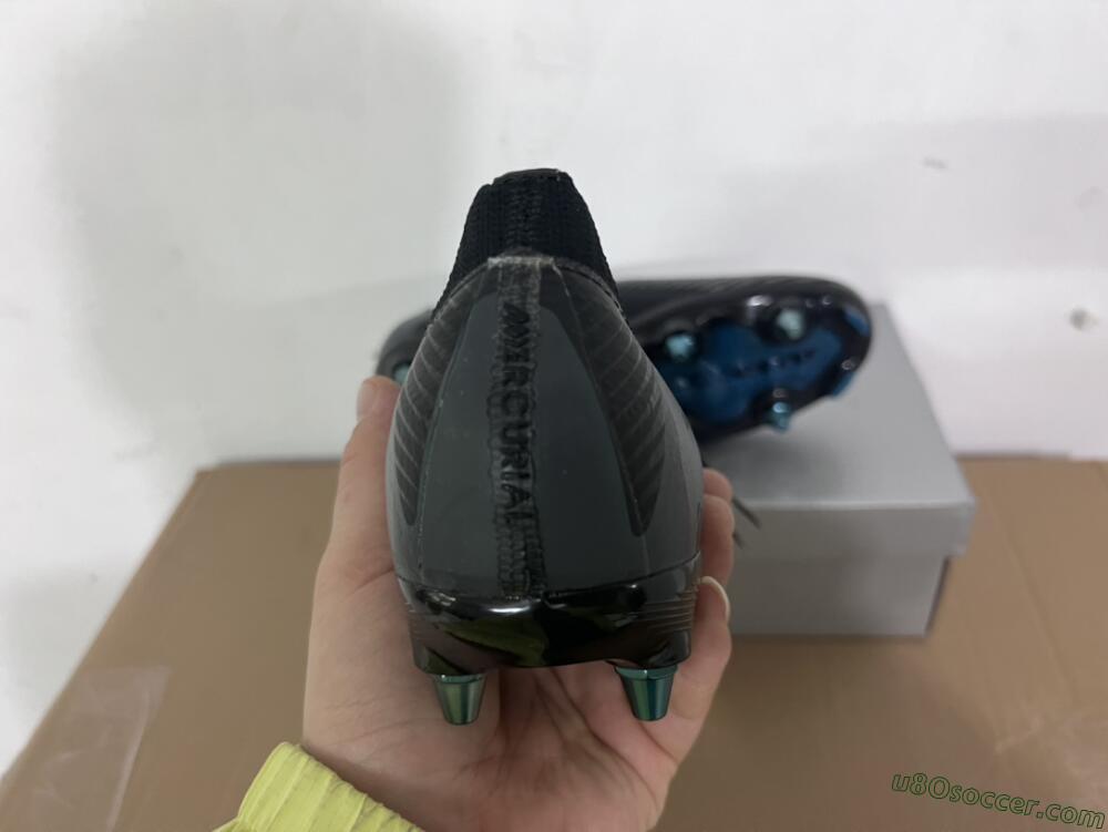 Nike Air Zoom Mercurial Vapor 16 Elite SG Soft Ground Soccer Cleats - Black/Silver/Blue