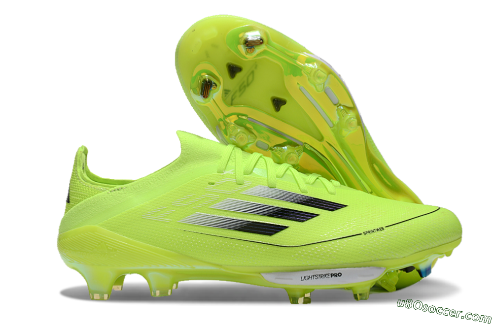 Adidas F50+ Lightstrike Elite FG Firm Ground Soccer Cleats - Yellow/Black/Silver 1