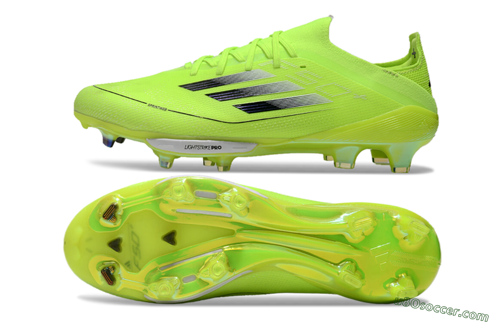 Adidas F50+ Lightstrike Elite FG Firm Ground Soccer Cleats - Yellow/Black/Silver 0