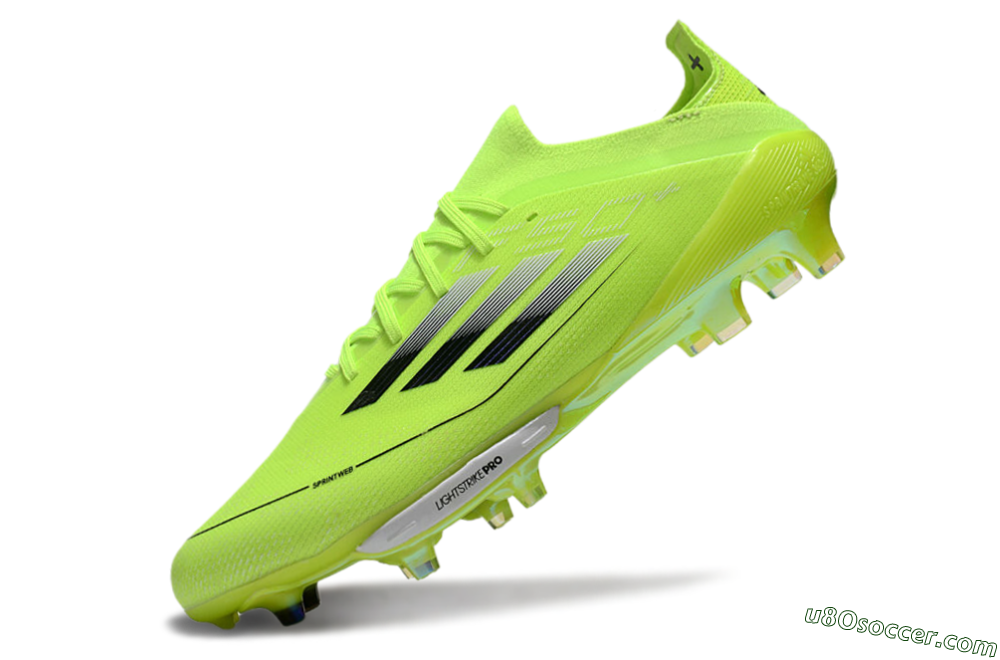 Adidas F50+ Lightstrike Elite FG Firm Ground Soccer Cleats - Yellow/Black/Silver 5