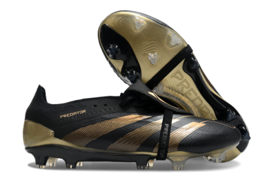 Adidas Predator Elite Foldover Tongue FG Firm Ground Soccer Cleats - Black/Gold