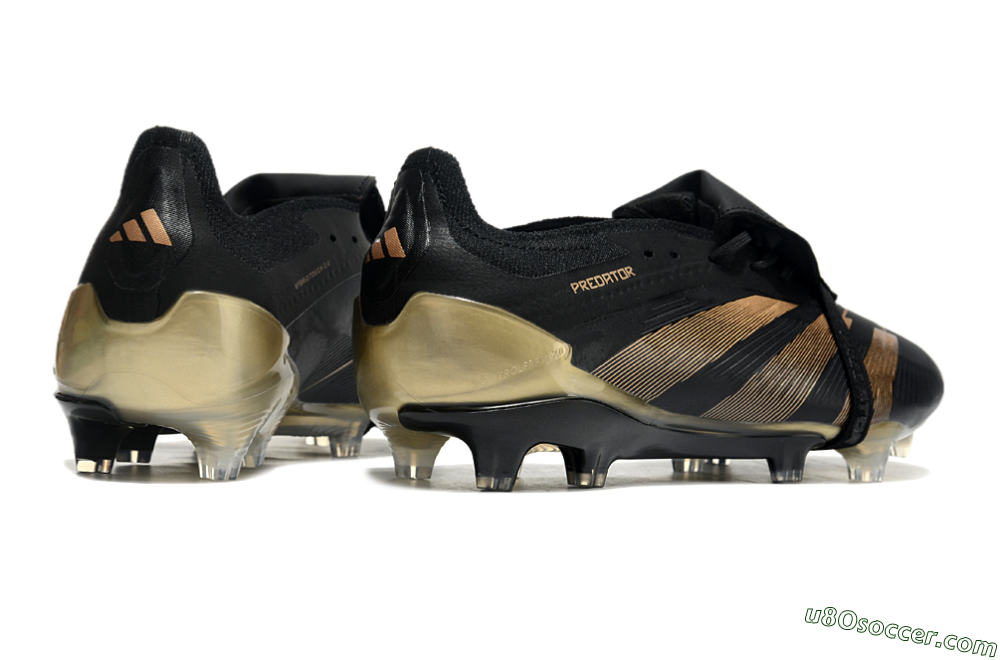 Adidas Predator Elite Foldover Tongue FG Firm Ground Soccer Cleats - Black/Gold 6