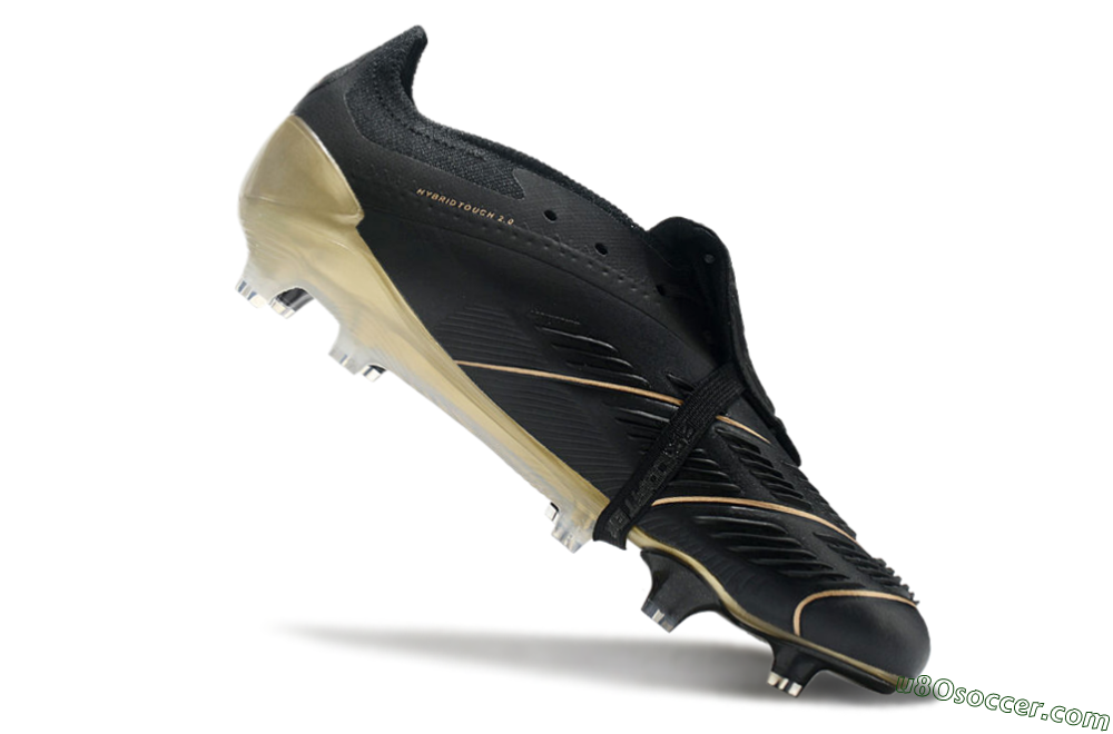 Adidas Predator Elite Foldover Tongue FG Firm Ground Soccer Cleats - Black/Gold 4