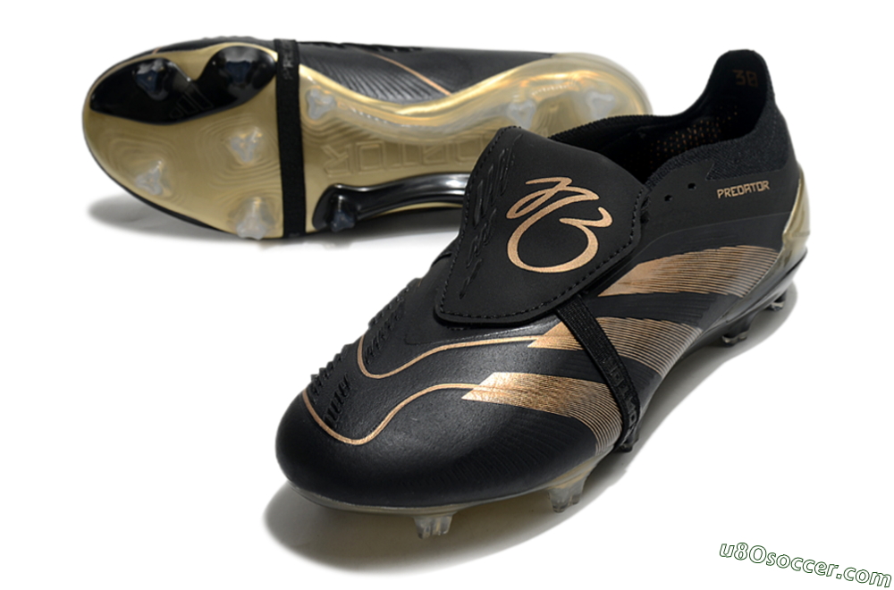 Adidas Predator Elite Foldover Tongue FG Firm Ground Soccer Cleats - Black/Gold 3