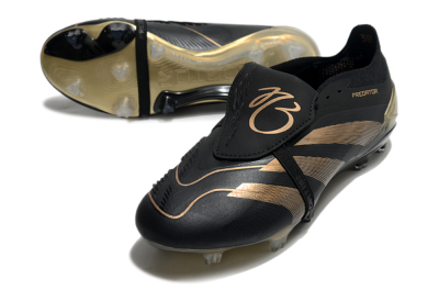 Adidas Predator Elite Foldover Tongue FG Firm Ground Soccer Cleats - Black/Gold