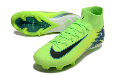 Nike Air Zoom Mercurial Superfly 10 Elite FG Firm Ground Soccer Cleats - Yellow/Black/Blue