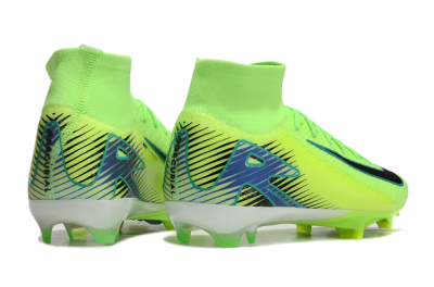 Nike Air Zoom Mercurial Superfly 10 Elite FG Firm Ground Soccer Cleats - Yellow/Black/Blue