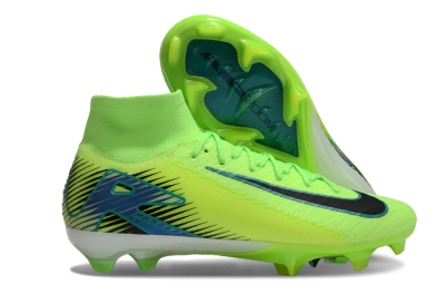 Nike Air Zoom Mercurial Superfly 10 Elite FG Firm Ground Soccer Cleats - Yellow/Black/Blue