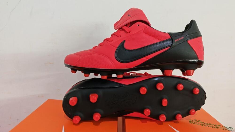 Nike The Premier 3 FG Firm Ground Soccer Cleats - Red/Black