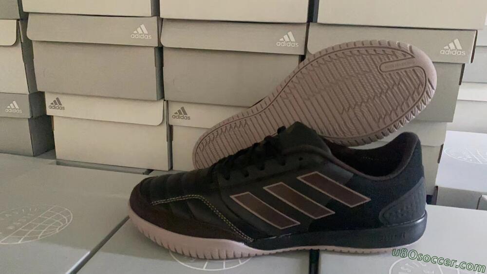 Adidas Top Sala Competition IC Indoor & Futsal Soccer Shoes - Black/Brown/Pink