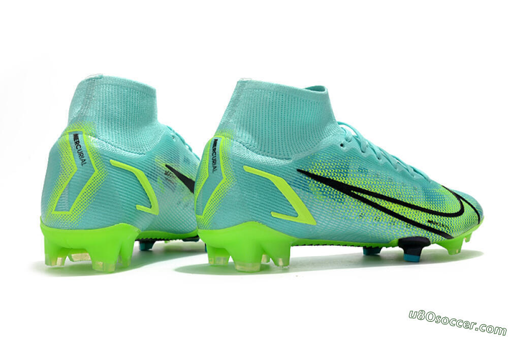 Nike Mercurial Superfly 8 Elite FG Firm Ground Soccer Cleats - Jade/Black/Yellow 6