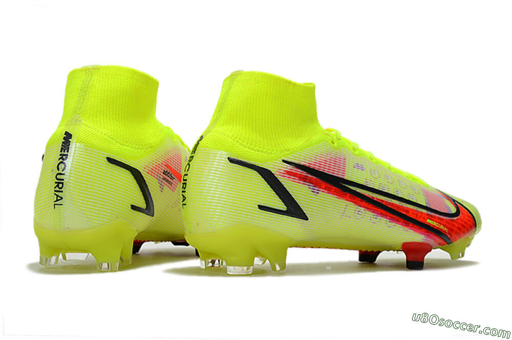 Nike Mercurial Superfly 8 Elite FG Firm Ground Soccer Cleats - Yellow/Black/Red 6