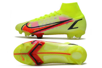 Nike Mercurial Superfly 8 Elite FG Firm Ground Soccer Cleats - Yellow/Black/Red