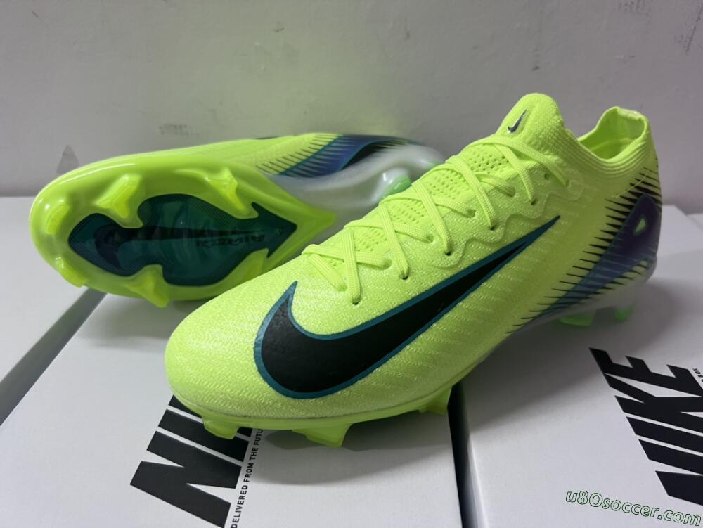 Nike Air Zoom Mercurial Vapor 16 Elite FG Firm Ground Soccer Cleats - Yellow/Black/Blue