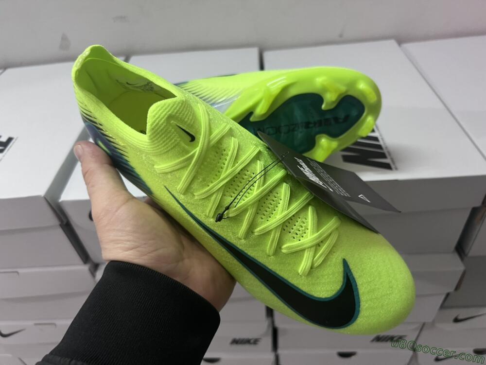 Nike Air Zoom Mercurial Vapor 16 Elite FG Firm Ground Soccer Cleats - Yellow/Black/Blue