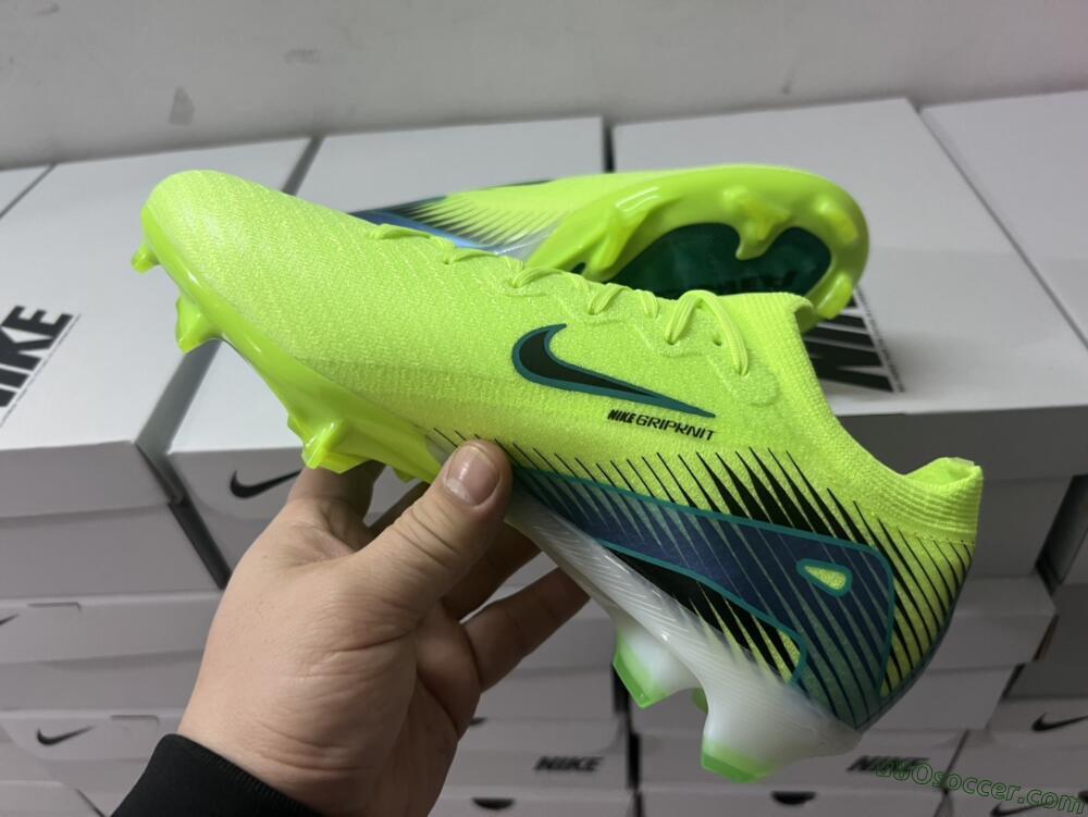 Nike Air Zoom Mercurial Vapor 16 Elite FG Firm Ground Soccer Cleats - Yellow/Black/Blue