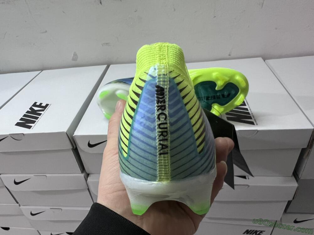 Nike Air Zoom Mercurial Vapor 16 Elite FG Firm Ground Soccer Cleats - Yellow/Black/Blue