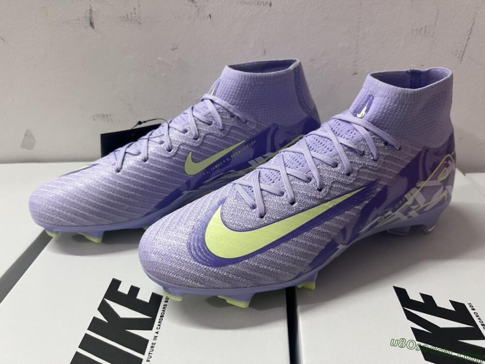 Nike Air Zoom Mercurial Superfly 10 Elite FG Firm Ground Soccer Cleats - Purple/Yellow/White