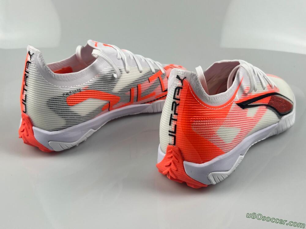 Puma Ultra Ultimate TF Artificial Turf Soccer Shoes - White/Red/Black