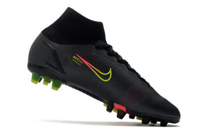 Nike Mercurial Superfly 8 Elite AG Artificial Grass Soccer Cleats - Black/Yellow/Pink