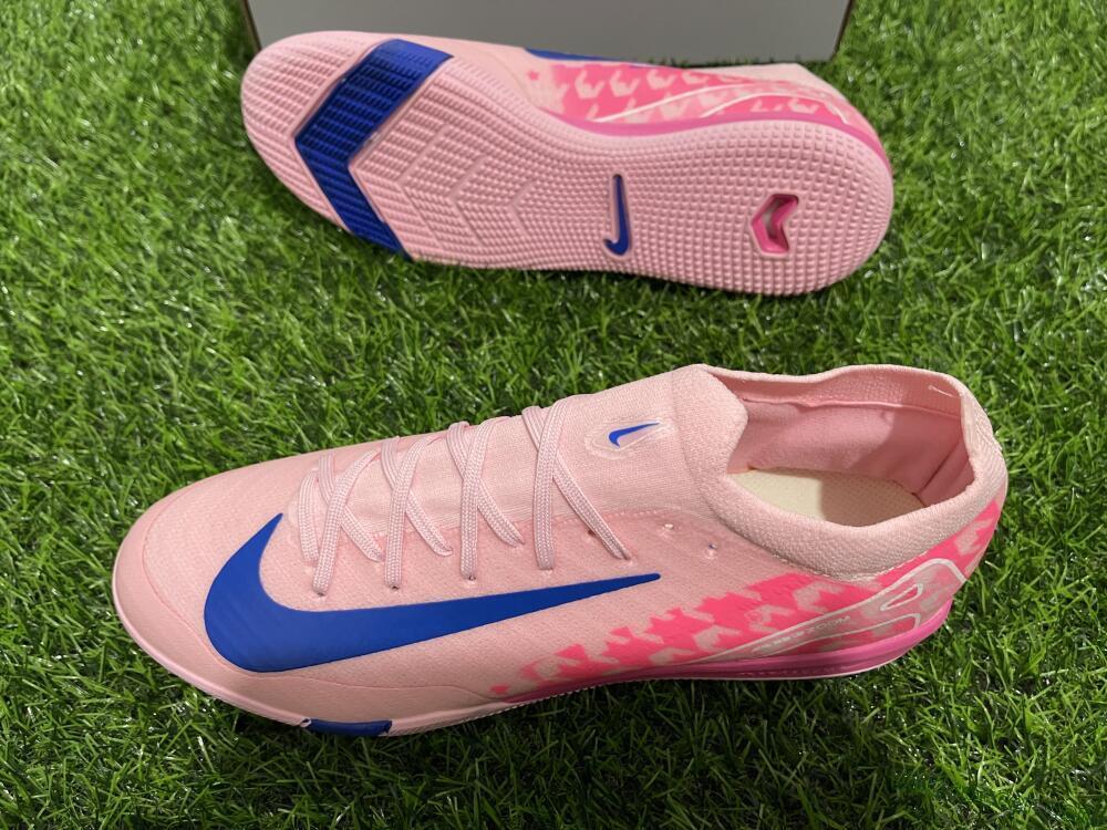 Nike Air Zoom Mercurial Vapor 16 Elite IC Indoor & Futsal Soccer Shoes - Pink/Blue/White