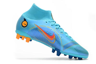 Nike Mercurial Superfly 8 Elite AG Artificial Grass Soccer Cleats - Blue/Yellow/Black