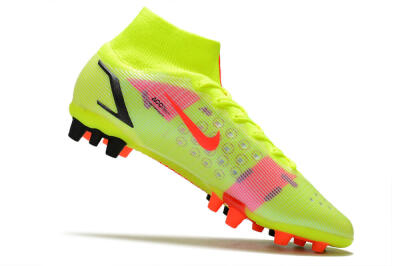 Nike Mercurial Superfly 8 Elite AG Artificial Grass Soccer Cleats - Yellow/Black/Red