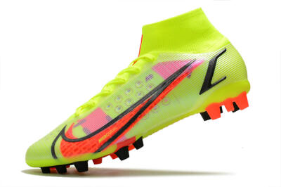 Nike Mercurial Superfly 8 Elite AG Artificial Grass Soccer Cleats - Yellow/Black/Red